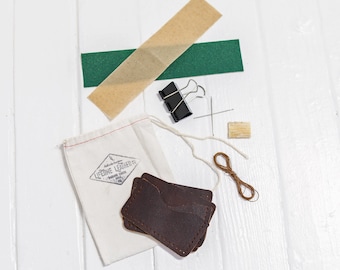 Leather Wallet Craft Kit - Made in the USA, Perfect For Ages 5+, Genuine Leather - Lifetime Leather