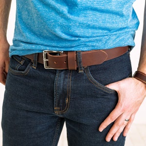 Custom Genuine Leather Belt -belt for dad, belt with buckle, groomsmen gift, Anniversary, Fathers day gift, best man gift, gift for husband