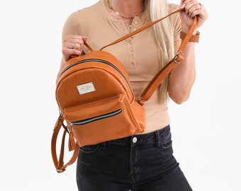 Genuine Leather Backpack - Leather Bag For Women - Gifts for Her - Gifts for Girls - Small Backpack - Lifetime Leather