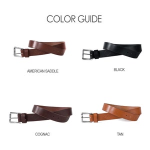 Genuine Leather Belt For Men, Valentine's Day Gift for Him | Lifetime Leather image 9