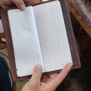 Personalized Leather Tally Book Cover, Oilfield Tally Book, Leather Kodiak Book Cover, Custom Book Cover - Lifetime Leather image 2