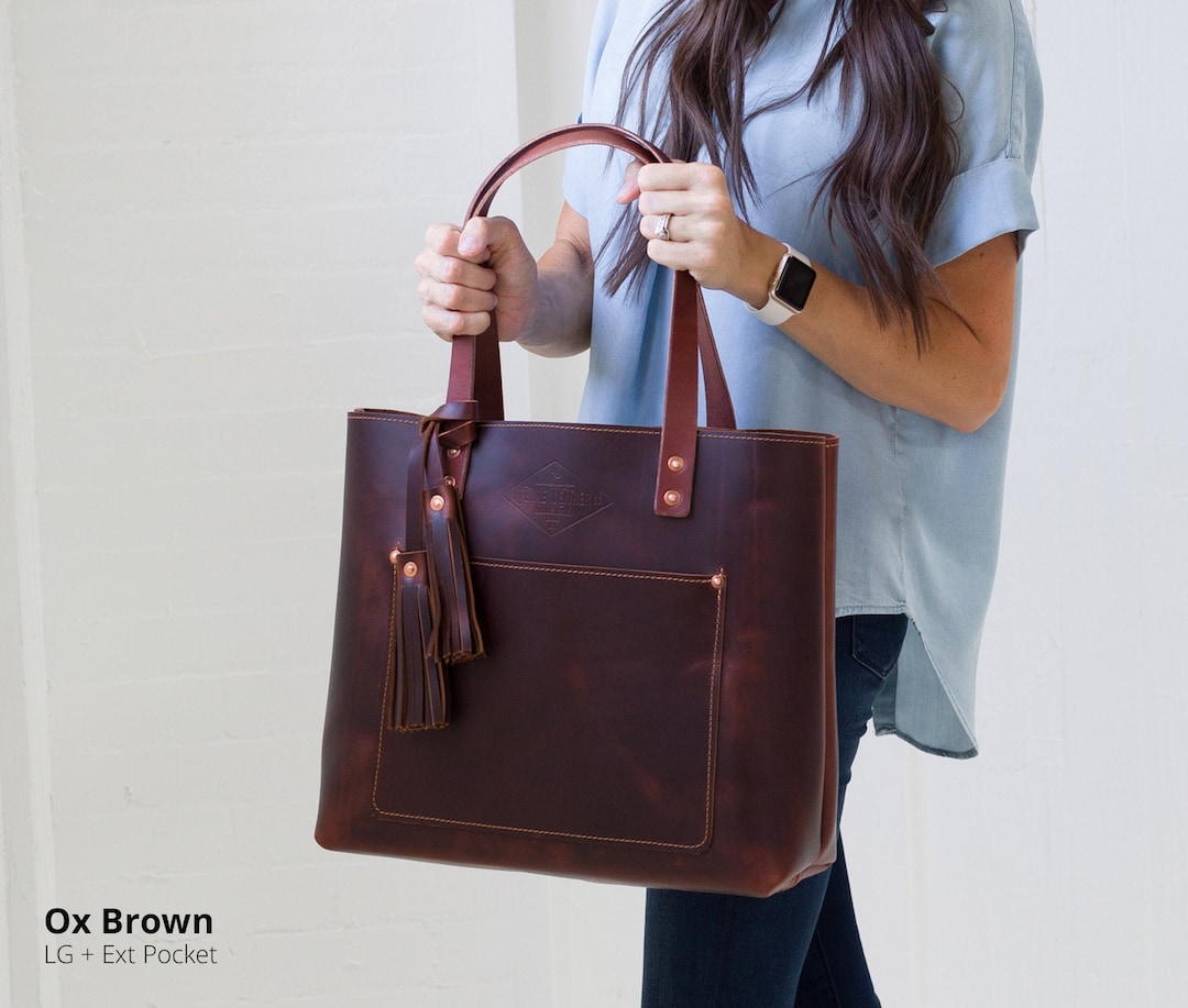 Genuine Leather Tote Bag for Women, Valentine Gift, Mother's Day Gift ...