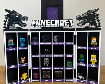 Minecraft Inspired Display Stand for Kinder Joy Figures