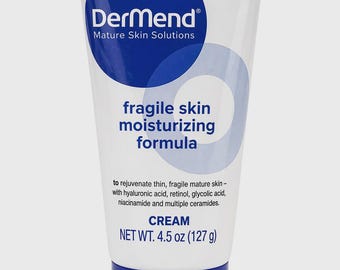 DerMend Fragile Skin Moisturizing Formula Cream Blue 4.5 oz – Single Pack.