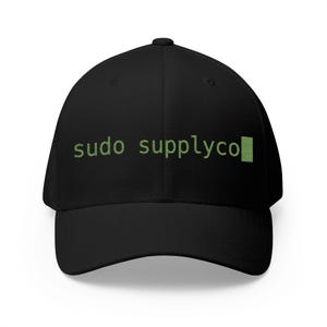 sudo supplyco terminal text cap | embroidered tech hat