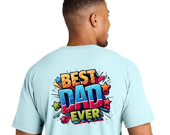Dad Ever Comic Graphic Tee, Superhero Pop Art Shirt