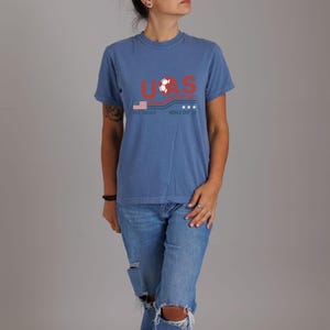 USA Soccer World Cup 26 Shirt, Retro American Flag Graphic Tee, USMNT Fan Apparel image 7