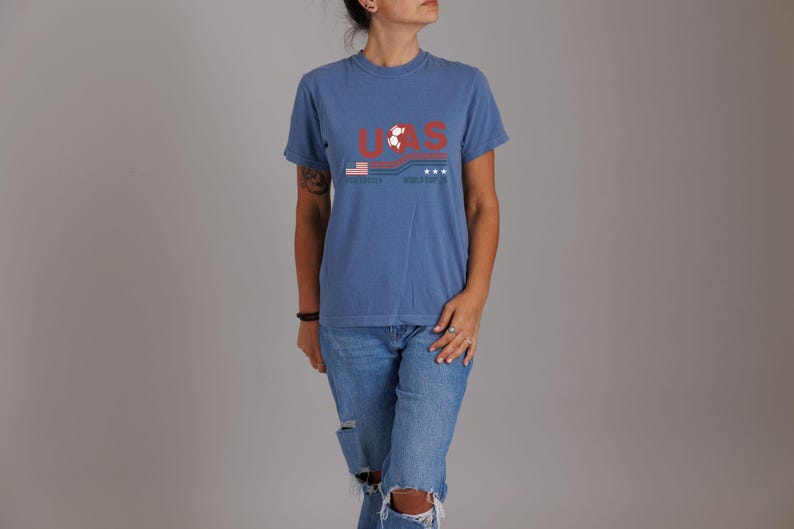 USA Soccer World Cup 26 Shirt, Retro American Flag Graphic Tee, USMNT Fan Apparel image 7