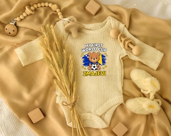 Bosnian Zmajevi First World Cup Baby Onesie, Soccer Fan Outfit