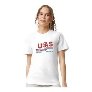USA Soccer World Cup 26 Shirt, Retro American Flag Graphic Tee, USMNT Fan Apparel image 5