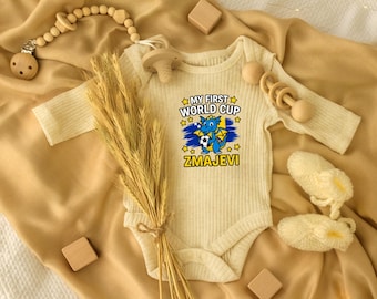 Bosnia Zmajevi Dragon First World Cup Baby Onesie, Soccer Fan Gift