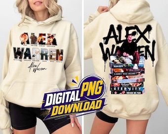 4 File Alex Warren Music Concert Tour Design, Vintage 2 Sided Fan Gift, Digital Download