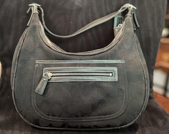 Coach Y2k Chelsea Sateen Optic Signature Shoulder Bag 10144 Canvas