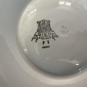 Vintage Gien France Artichoke Plates Set, Italian Companion Plate, Embossed Design