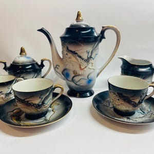 Geisha Dragon Tea Set - Etsy