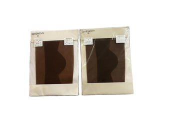 Givenchy 2 Pack Tights M Brown Beige Japan Vintage