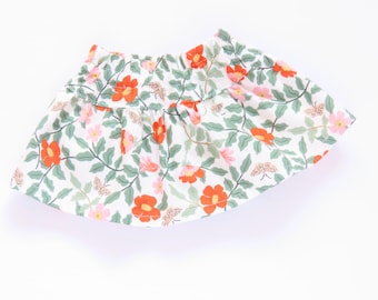 Floral Cotton Skirt 18 inch Doll Clothes
