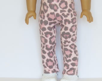Pink Leopard Ankle Length Leggings 18 Inch Doll Clothes