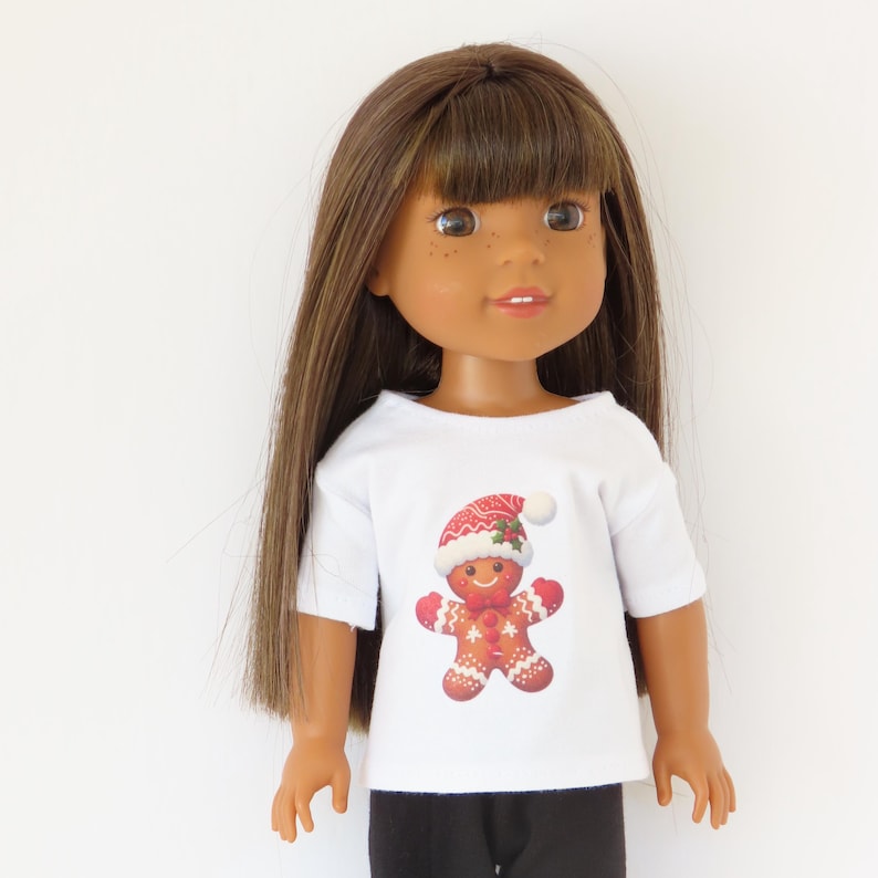 14.5 Inch Doll "Live Like" Graphic Shirt; Wellie Wishers Clothes image 3