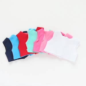 Made To Fit Like American Girl Doll Clothes: 18-inch Doll Shirts; Doll Cropped Shirts; 18-inch Doll Tank Top