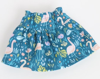 14.5 Inch Doll Flamingo Skirt; Wellie Wishers Doll Clothes