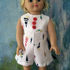 Romper Sunsuit or Short Jumpsuit for American Girl or similar 18-inch dolls