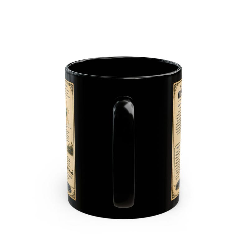 Shoebill Mug 15 oz Black Ceramic Cup with Vintage Natural History Bird Art image 6