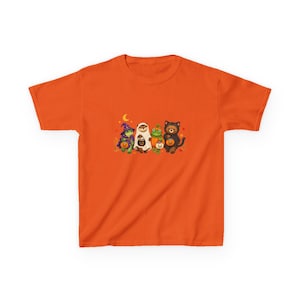 Kids Halloween Shirt with Turtle Bear Otter and Frog Trick or Treat Animal Design image 7