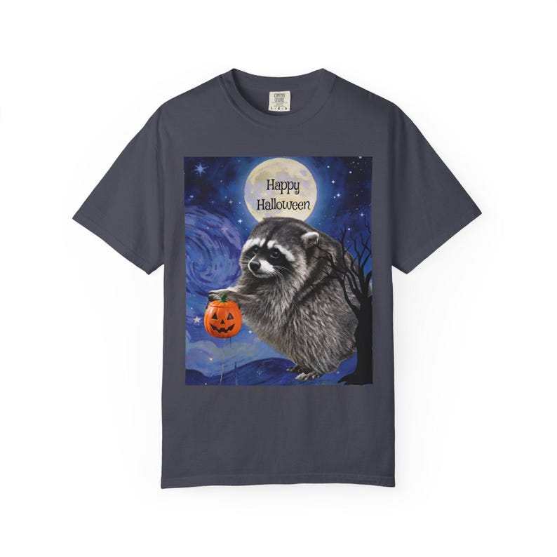 Jimothy Wasbeer met Jack-O'-Lantern T-shirt Fijne Halloween Maannacht comfortabele kleuren afbeelding 10