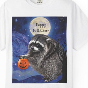 Jimothy Wasbeer met Jack-O'-Lantern T-shirt Fijne Halloween Maannacht comfortabele kleuren afbeelding 8