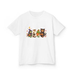 Kids Halloween Shirt with Turtle Bear Otter and Frog Trick or Treat Animal Design image 11