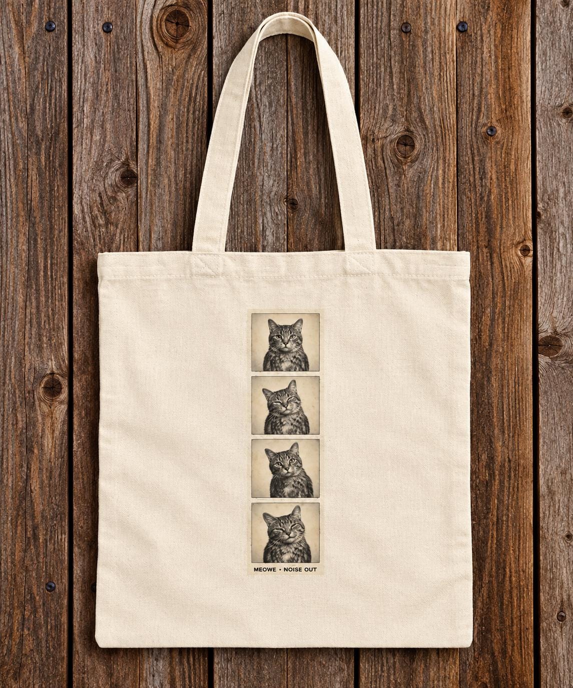 Meowl Cat Owl Hybrid Cotton Canvas Tote Bag | Viral Meme Design