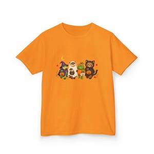 Kids Halloween Shirt with Turtle Bear Otter and Frog Trick or Treat Animal Design image 12