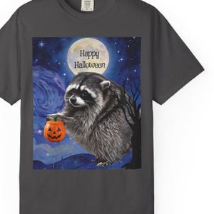 Jimothy Wasbeer met Jack-O'-Lantern T-shirt Fijne Halloween Maannacht comfortabele kleuren afbeelding 9