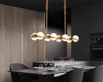 Modern Crystal Pendant Light Luxury Dining Room Chandelier