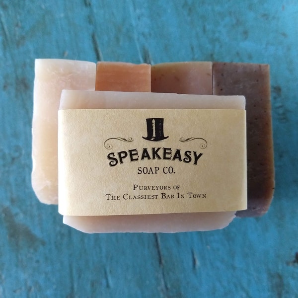 Spirits Sampler, scotch, cocktails, Soap Sampler,  Speakeasy Soap, handmade soap, gift, soap samples