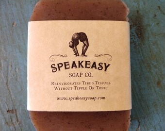 Vanilla & Clove Coffee Soap, Speakeasy Soap, vegan, handmade, coffee soap