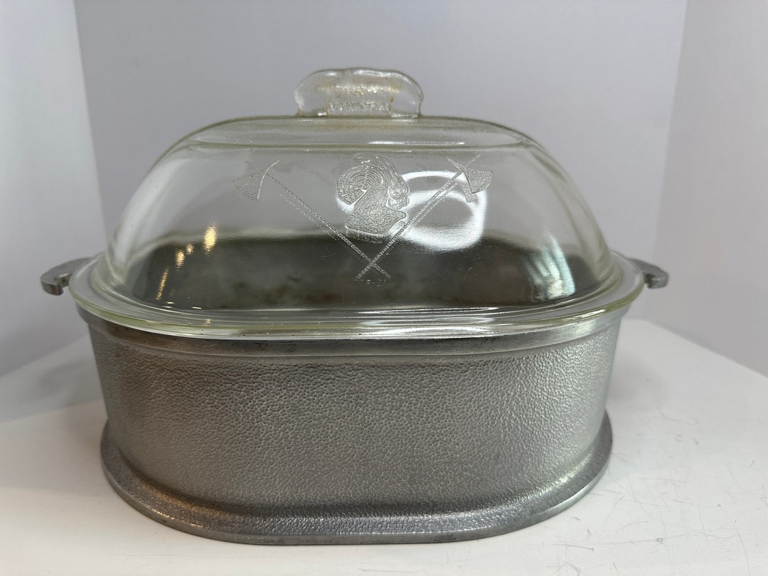 Vintage Guardian Service Cookware Roaster With Glass Lid Etsy