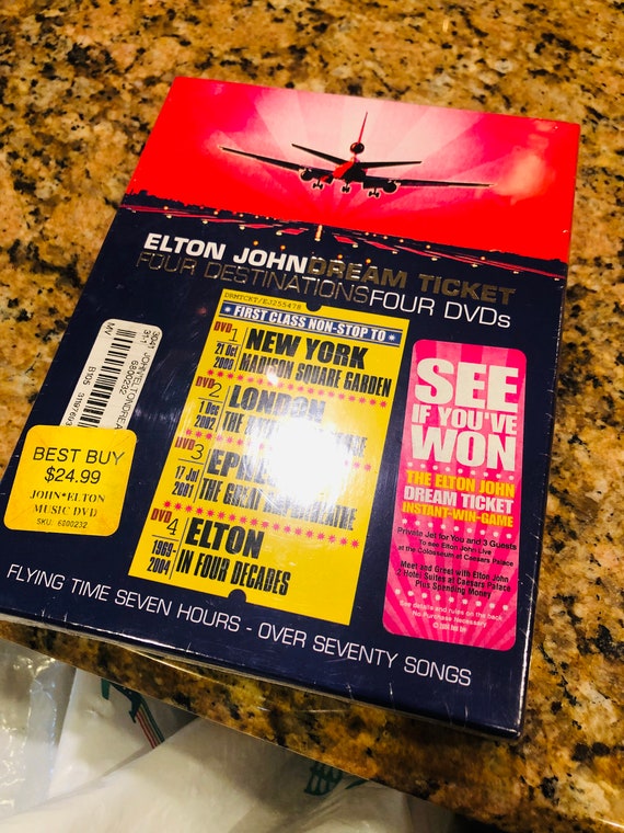 Elton John Dream Ticket Dvd 2005 Etsy