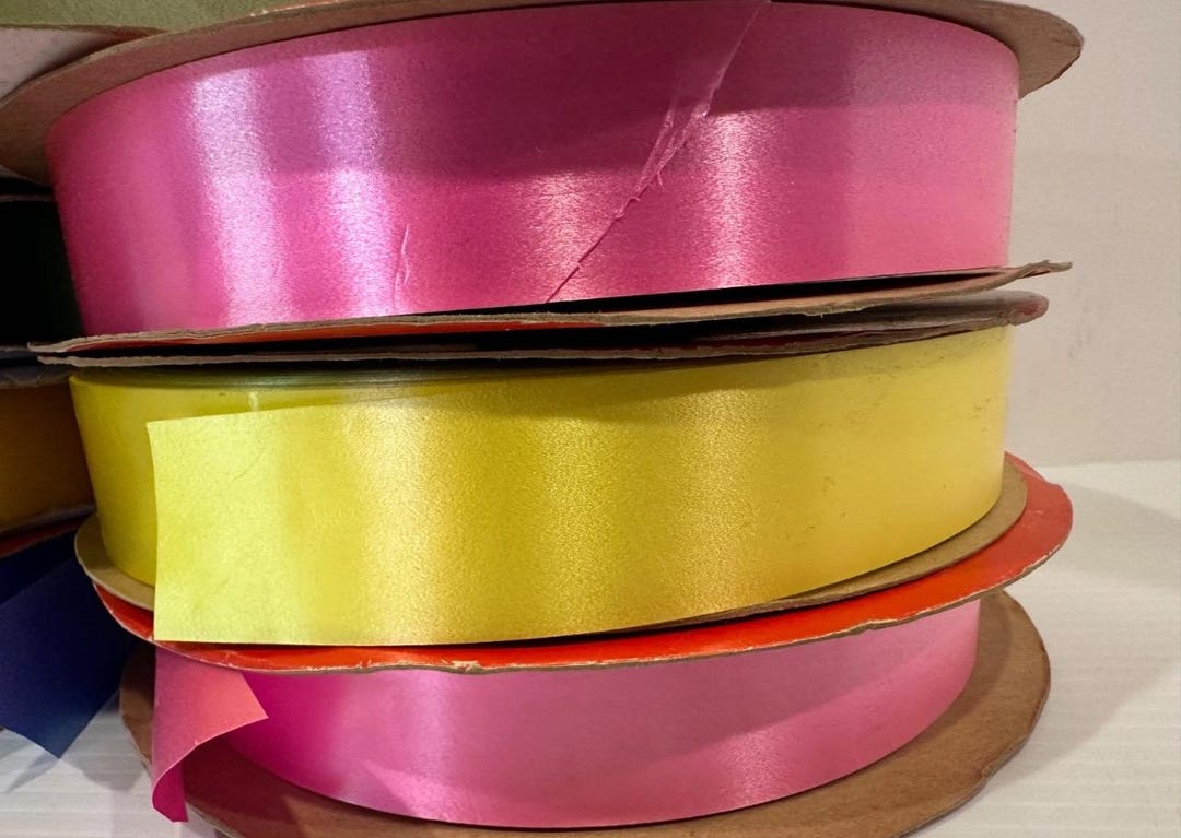 Mixte Ribbon Vintage Mixed Colors Ribbon 250 Yard Roll Lusteray Hollywood Bow US - Etsy