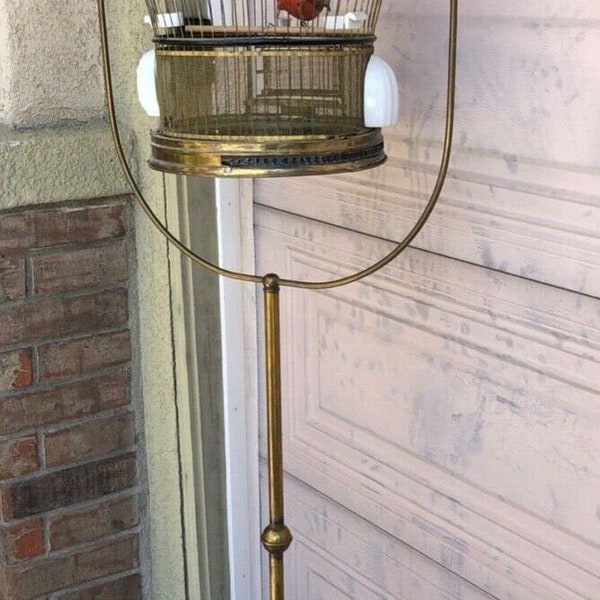 1920's Hendryx Birdcage w Stand Original Vintage Antique Local Pick up Only