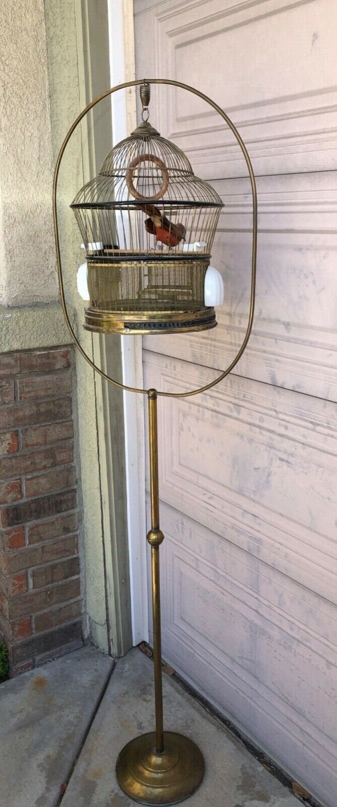 1920's Hendryx Birdcage W Stand Original Vintage Antique Local Pick up Only  