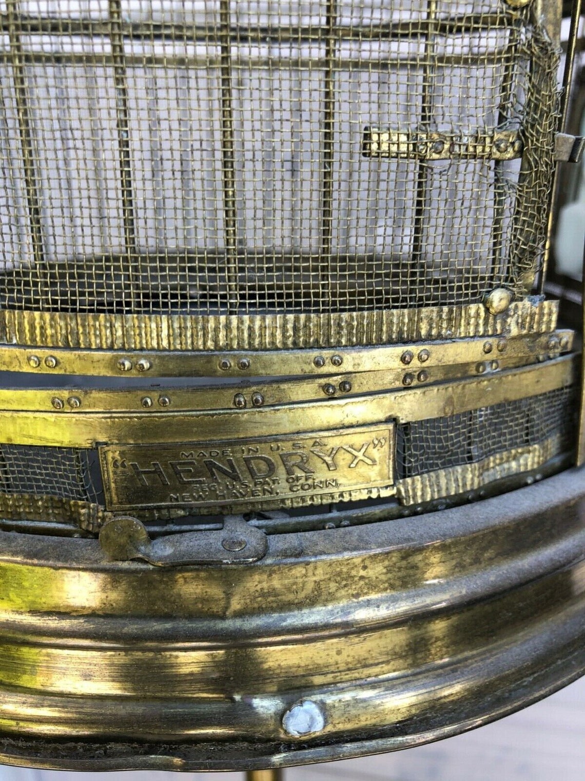 1920's Hendryx Birdcage W Stand Original Vintage Antique Local Pick up