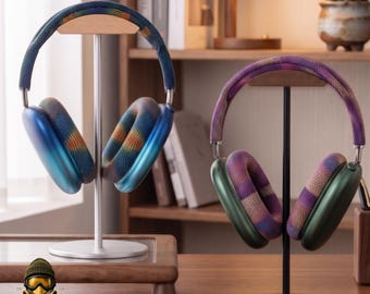 Handgefertigter Kopfhörerständer aus Holz – Moderner Headset-Halter – Schreibtisch-Organizer – Gaming-Kopfhörerständer – Deko fürs Homeoffice – Geschenk für Sie und Ihn
