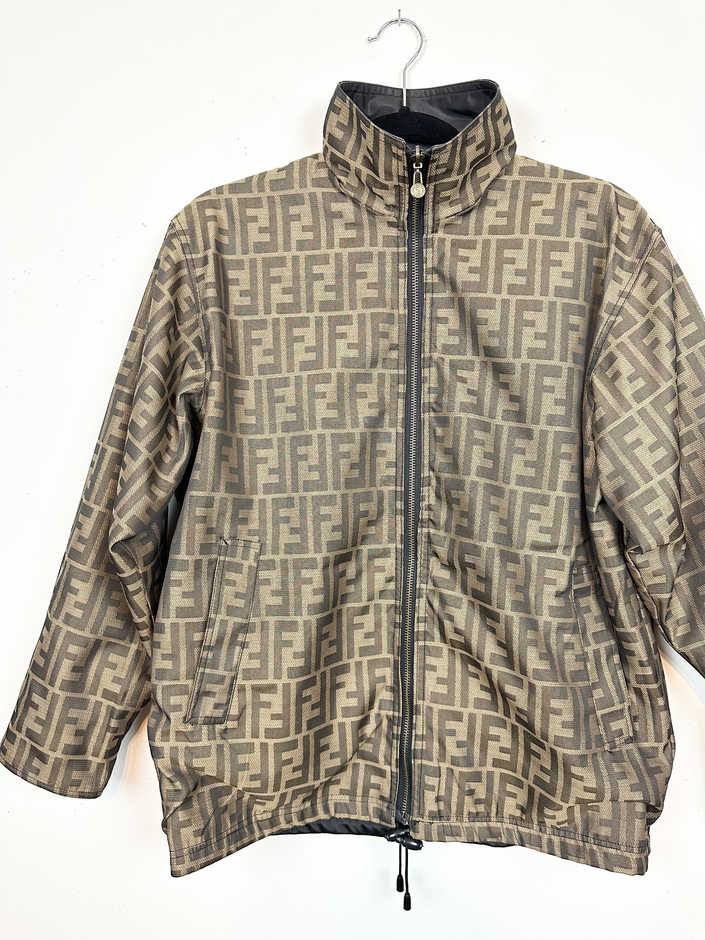 90s Fendi Zucca Reversible Jacket - Etsy 90s Fendi Zucca Reversible Jacket - Etsy