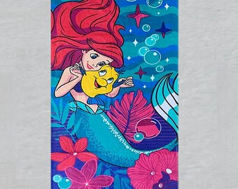 Little Mermaid Ariel Kids Beach Towel