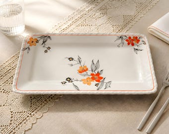Vintage Royal Winton Grimwades rechthoekige bloemenschaal | Engels Cottagecore-decor