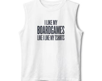 Camiseta sin mangas con estampado de juego de mesa / Ropa con frases para jugadores de juegos de mesa