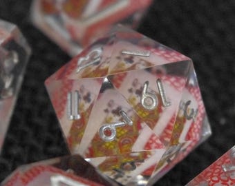 Juego de dados DnD Sharp Edge para cartas de juego
