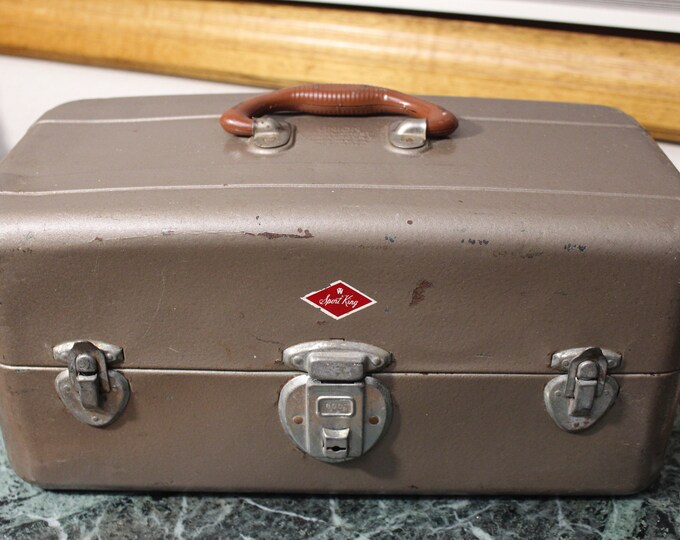 Union Steel Tackle Box Sport King Fishing Box Vintage Steel Etsy
